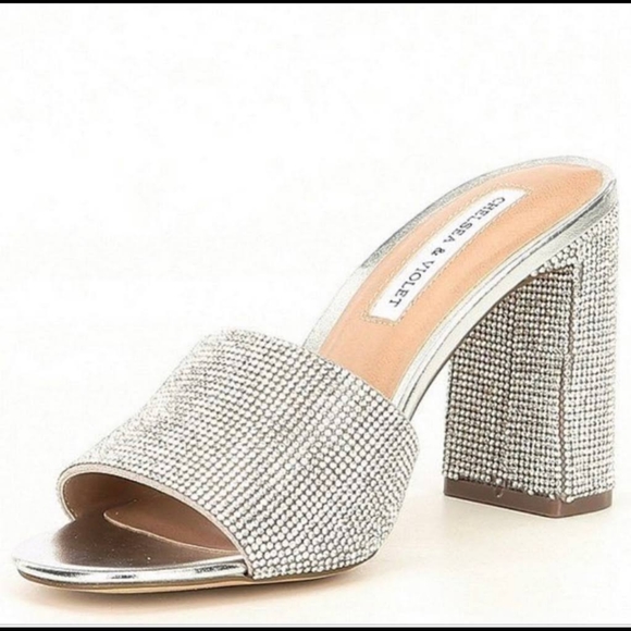 Chelsea & Violet Rhinestone Mules - Picture 3 of 10